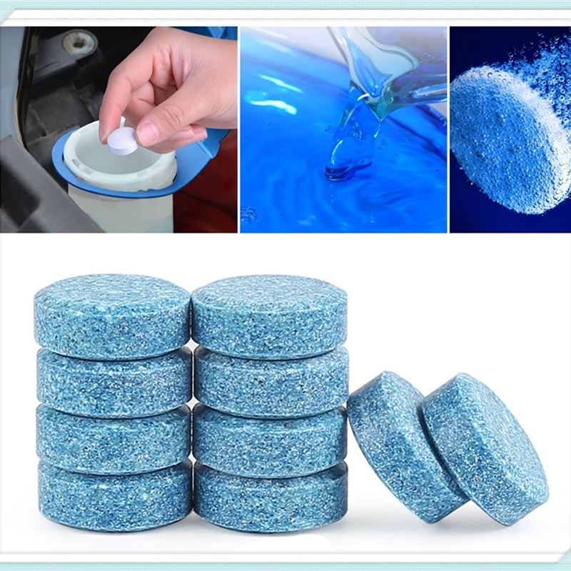 Car Windshield Cleaner Wiper Fluid Tank Effervescent Tablet Cleaning