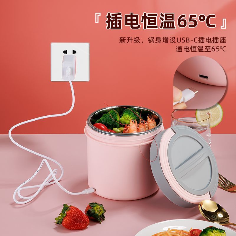 usb Interface Lunch Box Heating Electric Rice Cooker Car Portable Bowl