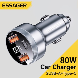 Spigen USB C Car Charger,45W Dual Port Car Charger Fast Charge(PD Charging  27W+Quick Charge 18W)Type C Car Adapter for iPhone 13 Pro Max 13 Mini 12 11