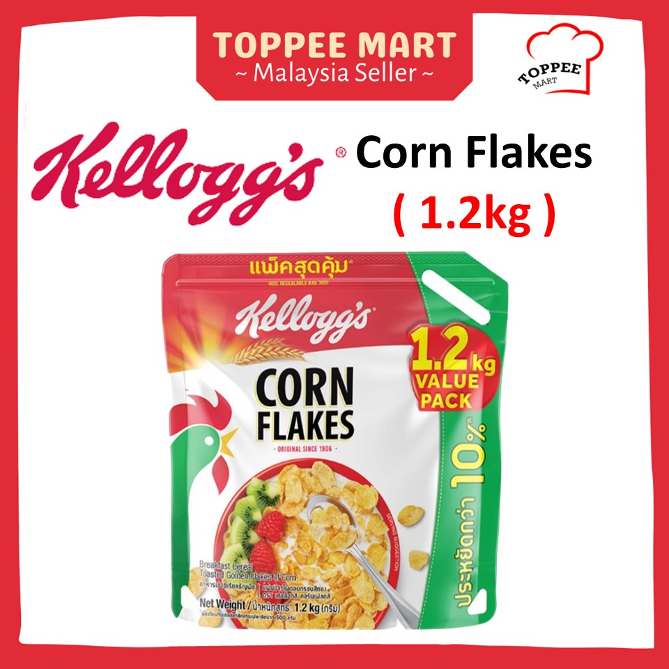 Kellogg's Corn Flakes 1.2kg [exp Feb 2024] [VALUE PACK] CornFlake
