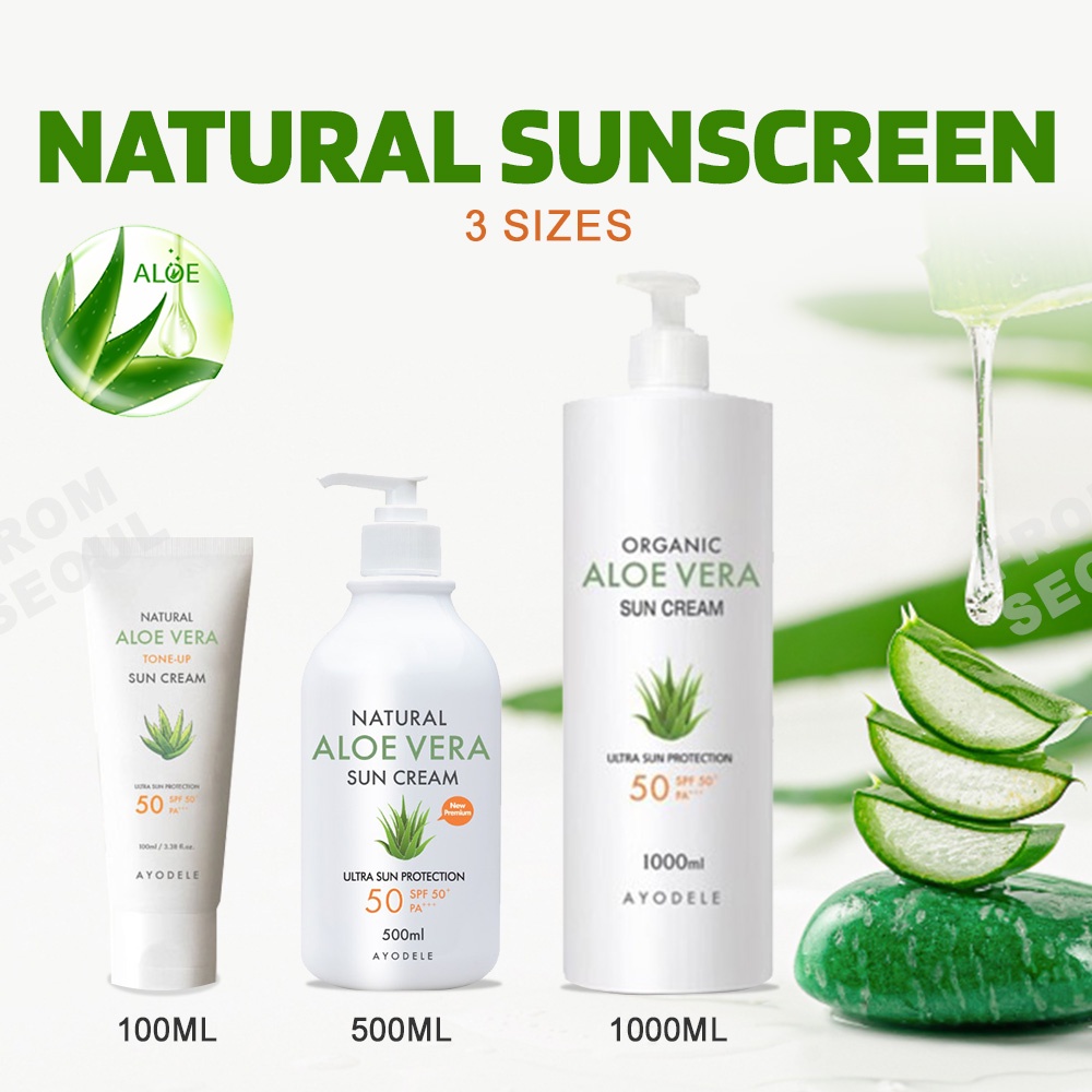 AYODELE Natural Aloe Vera Sun Cream 500ml main image 1