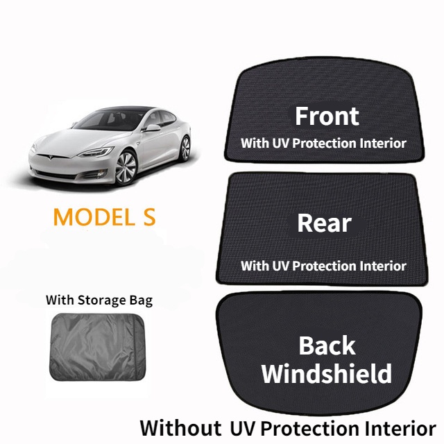 Car Glass Roof Sunshade For Tesla Model S Front Rear Sunroof Windshield