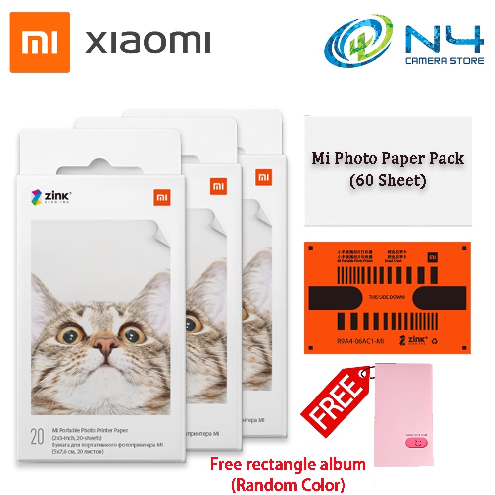 Xiaomi Pocket Photo Printer Paper 1 Pack 20 Sheets (Mi Exclusive