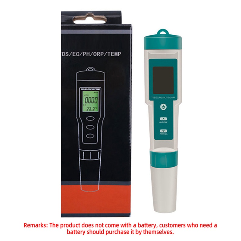 7 in 1 PH/TDS/EC/ORP/Salinity /S.G/Temperature Meter C-600 Water ...