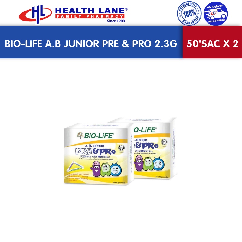 BIO-LIFE A.B JUNIOR PRE & PRO (2.3G X 50'SAC X 2) | Shopee Malaysia