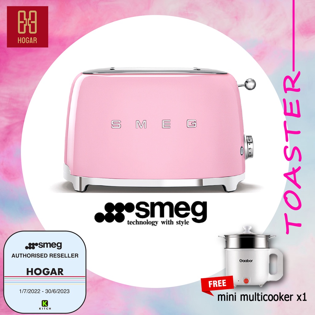 Smeg Toaster TSF01 CREAM Bread Toaster Retro Toaster Pembakar Roti