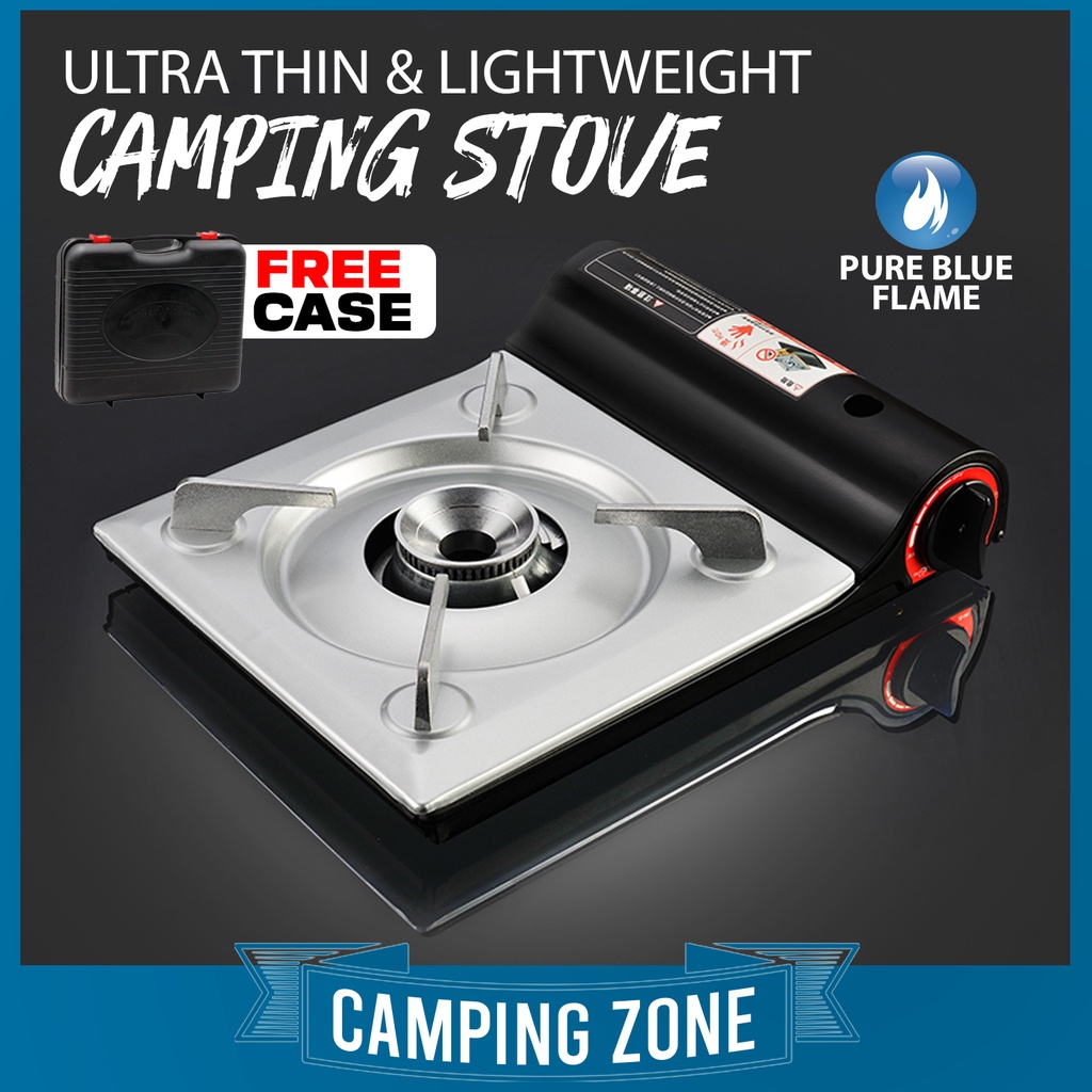 RANDOM COLOUR JD300 Ultra Thin Portable Mini Camping Gas Stove Butane