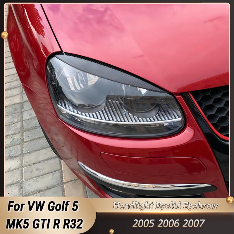 Pair Car Front Headlight Eye Lid Eyebrow Eyelids Cover Trim For