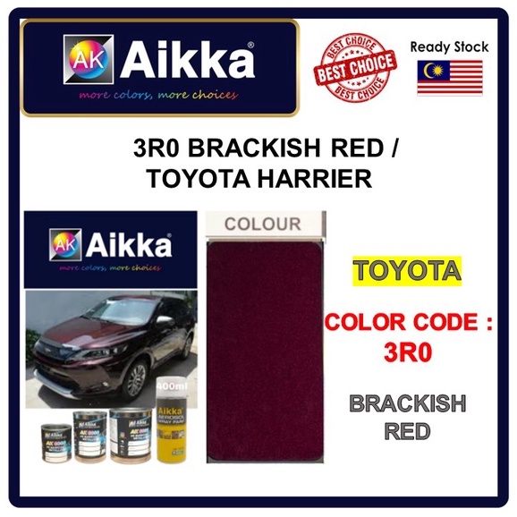 AIKKA Paint / TOYOTA HARRIER / 3R0 / BRACKISH RED Aikka OEM Factory