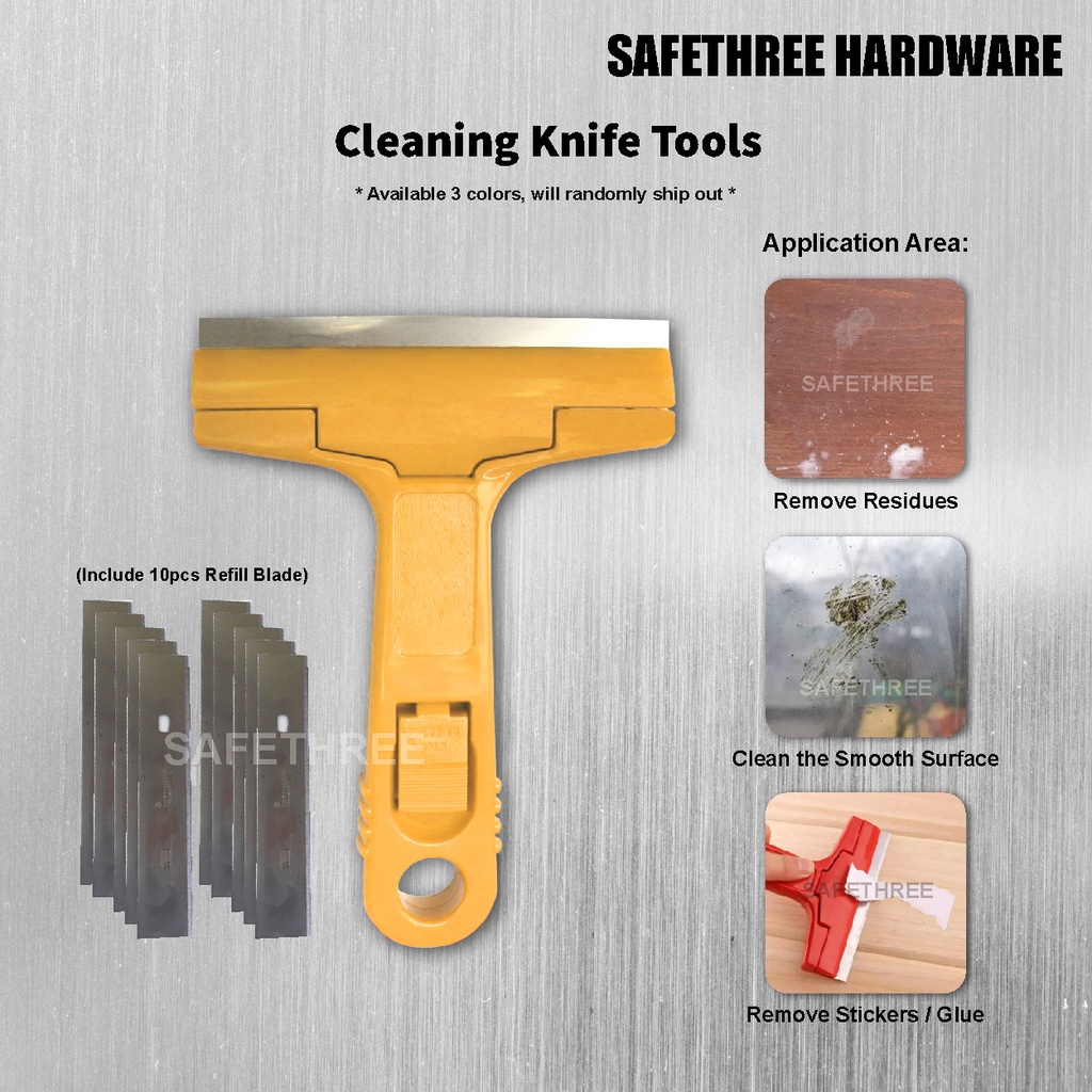 4'' Window Scraper Cutter Cleaning Knife Tools Cleaning Shovel Knife