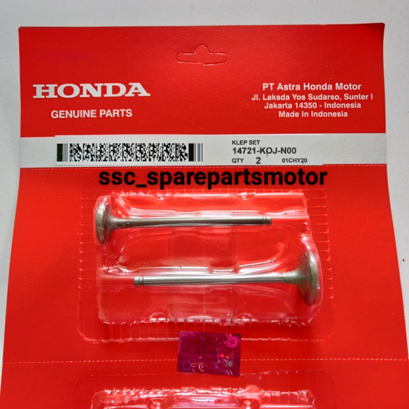 Valve Set Umbrella Valve Genio Beat New Deluxe 2020 KOJ Honda Shopee