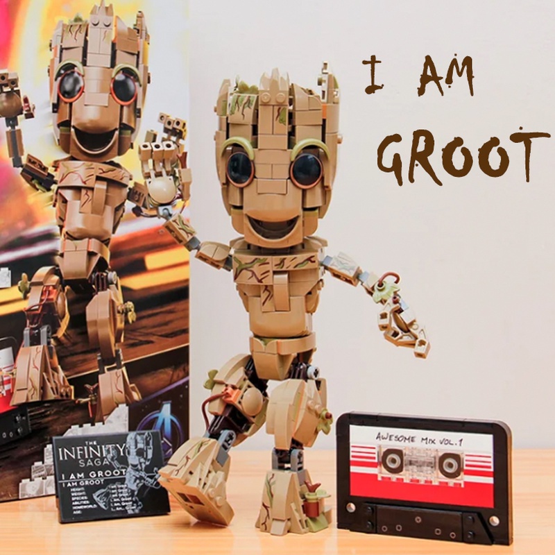 Hychumey 475PCS Guardians of the Galaxy Groot Building Blocks ...