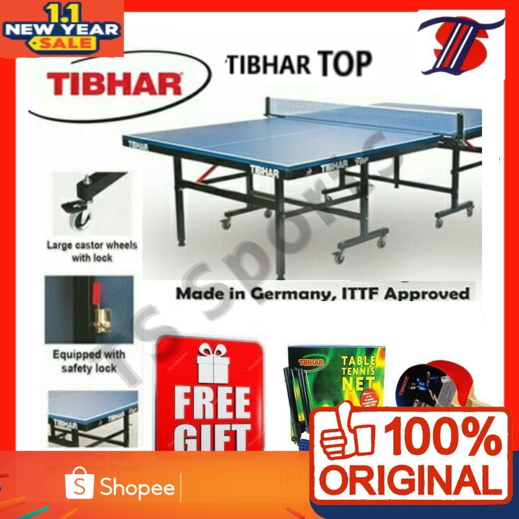 (SELF PICKUP KLANG )TIBHAR TOP TABLE TENNIS TABLE (1 FULL SET) Meja