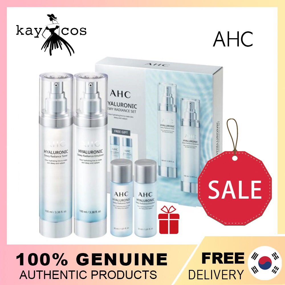 AHC Hyaluronic Skin Care Set 2 (Toner + Emulsion) | Shopee Malaysia