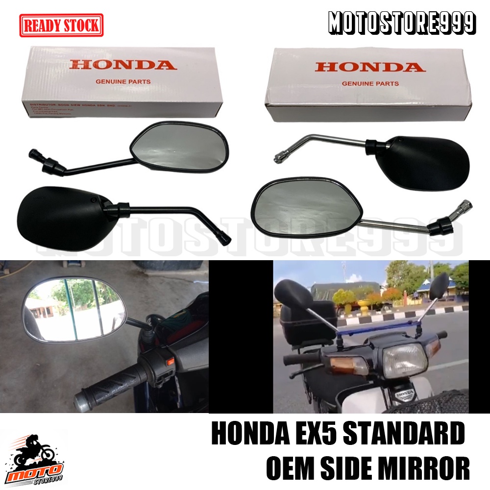 HONDA EX5 STANDARD OEM SIDE MIRROR CHROME / BLACK READY STOCK | Shopee ...