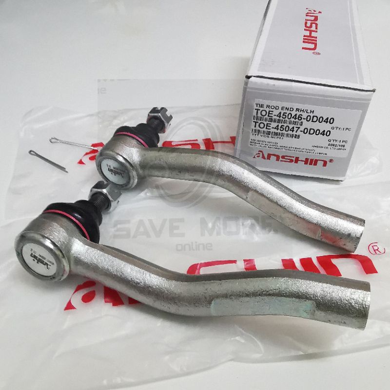 ANSHIN JAPAN TOYOTA VIOS NCP93 RACK END AND TIE ROD END COMBO SET