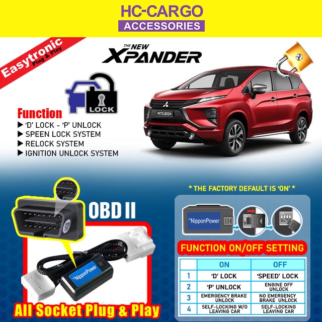 NIPPON POWER Mitsubishi Xpander OBD Safety Lock Shopee Malaysia