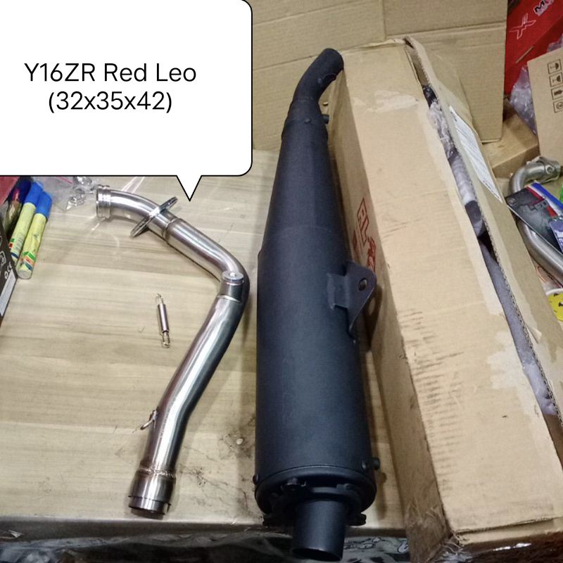 Red Leo standard cutting exhaust pipe Y15ZR 32/35mm (Type 1,2,3,4