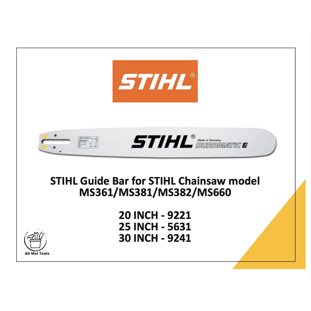 Stihl Guide Bar Papan Chainsaw Ms Ms Ms Ms Ms