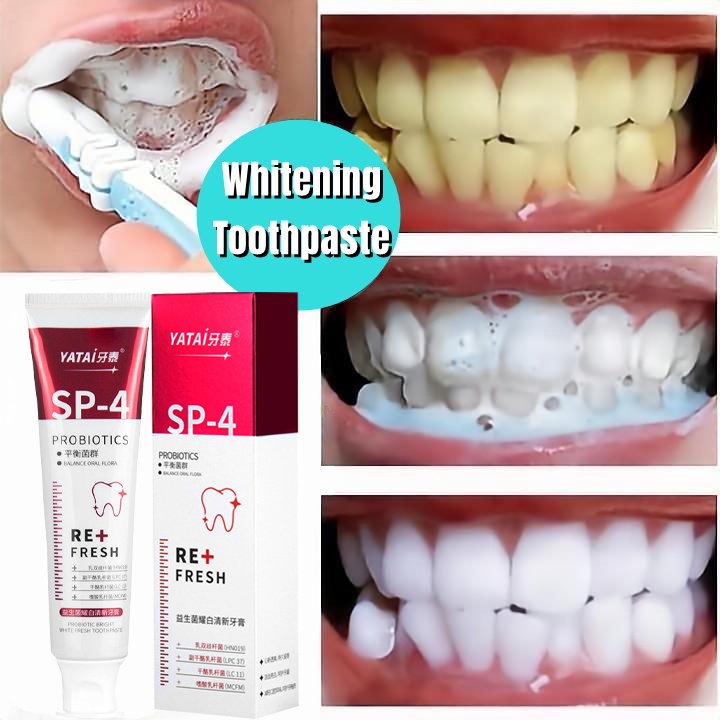 Whitening toothpaste Teeth whitening Tartar remover Pemutih gigi kuning ...