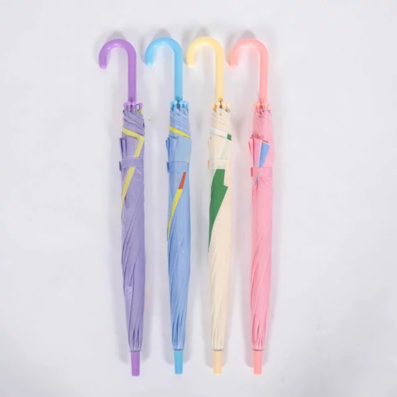 1sided PVC Umbrella fiber Transparent PVC Umbrella Aesthetic Umbrella