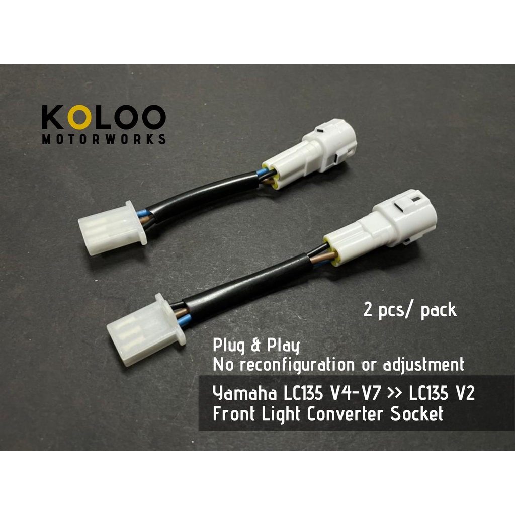 Yamaha LC135 V4-V7 >> LC135 V2 Front Light Converter Socket | Adapter ...