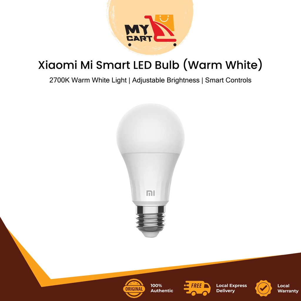 Xiaomi Mi Smart LED Bulb (Warm White) [2700K Warm White Light ...