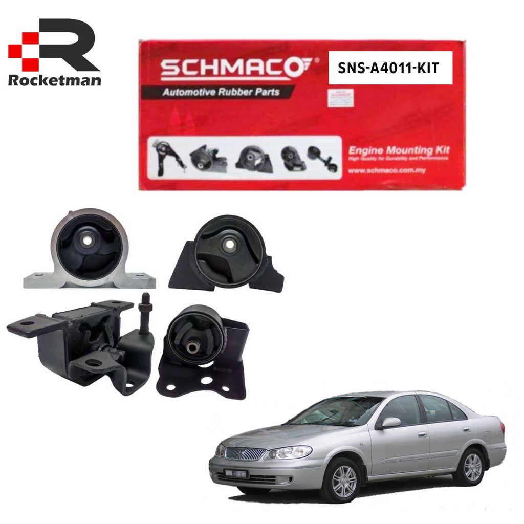 SCHMACO ENGINE MOUNTING SET NISSAN SENTRA 2000-2006 N16 (SNS-A4011-KIT ...