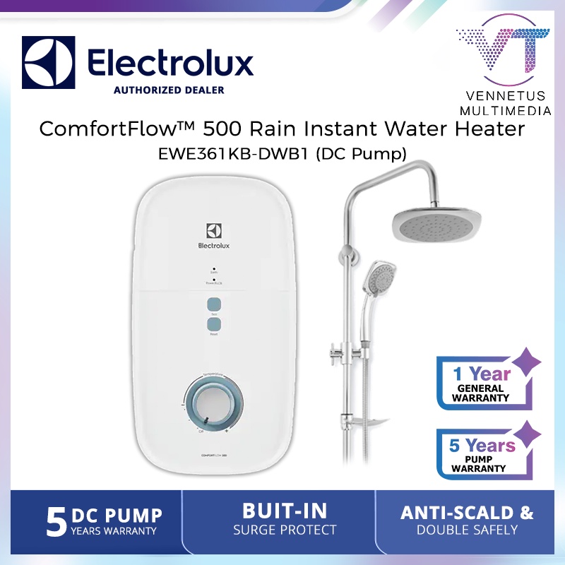 Electrolux 3.6kW ComfortFlow™ 500 Water Heater (DC pump) with Rain