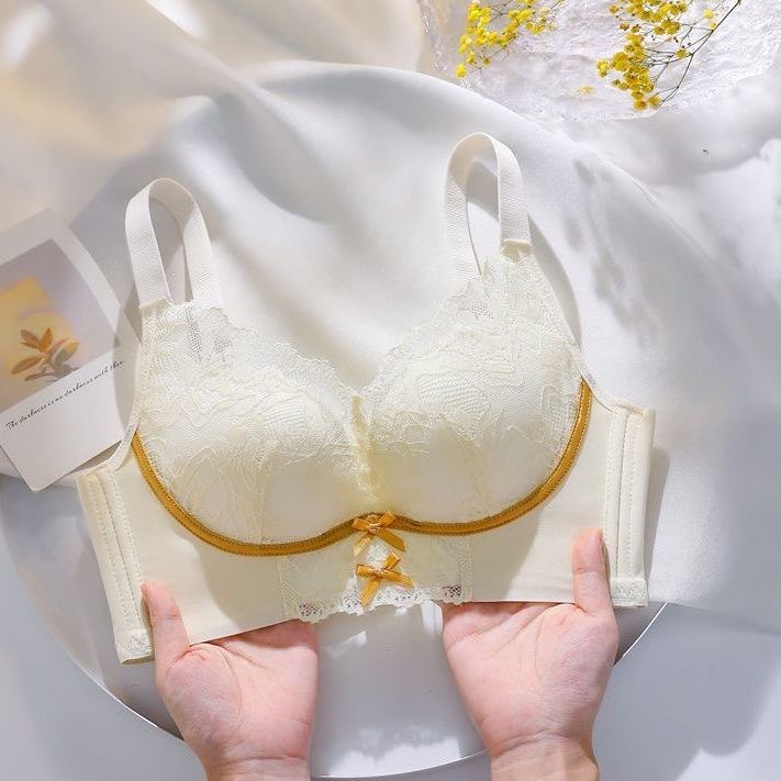 5PCS Solid Underwire Bras, Sexy Comfortable Push Up Bra -Non-Padded, Adjustable Straps