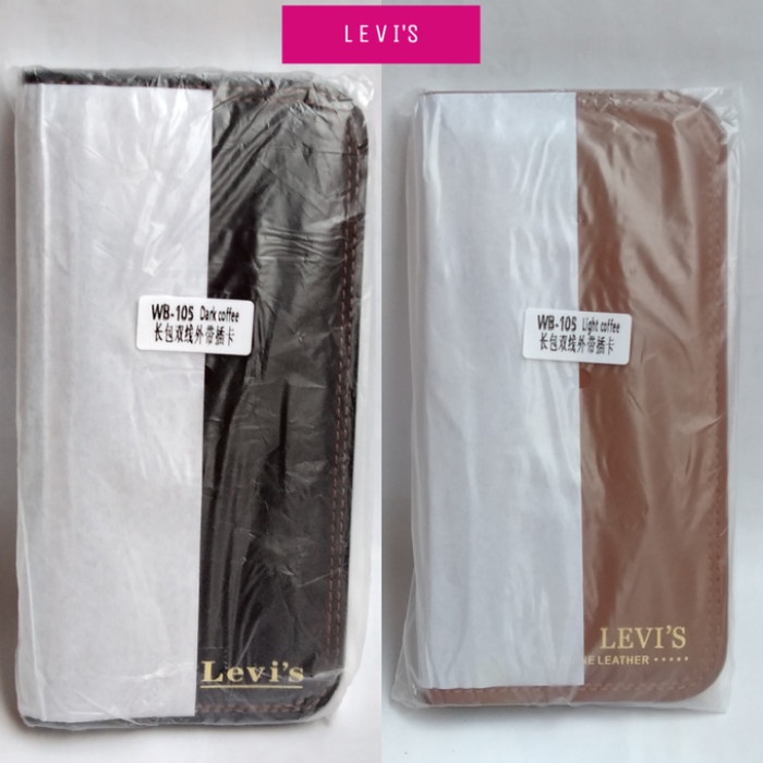 PRIA Levis Genuine Leather Long Men's Wallet - Men's Bag Equipment ...