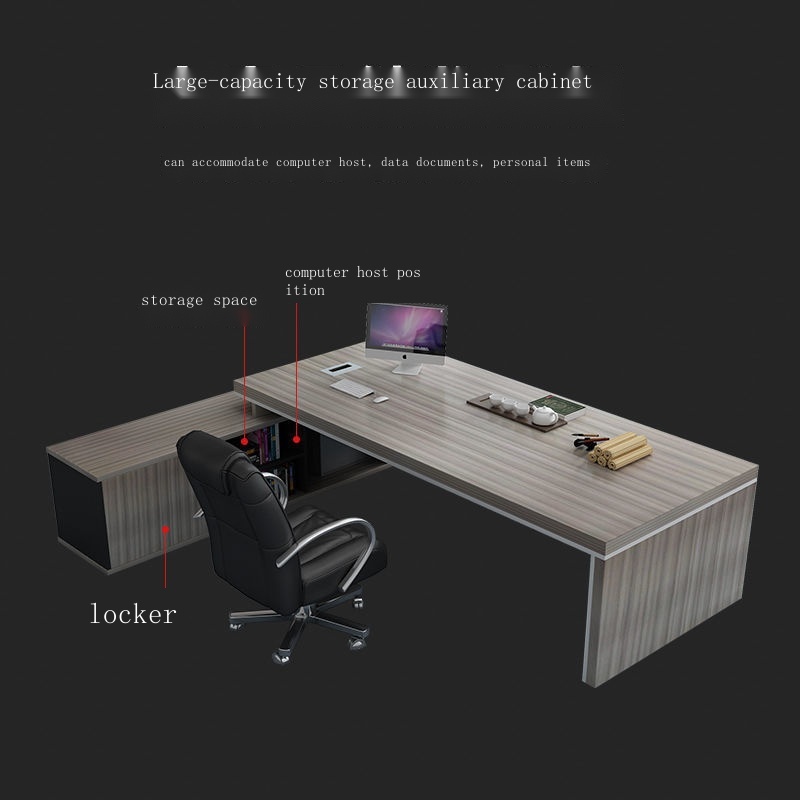 Desk Simple Modern Thickened Boss Desk Single Manager Desk Executive ...