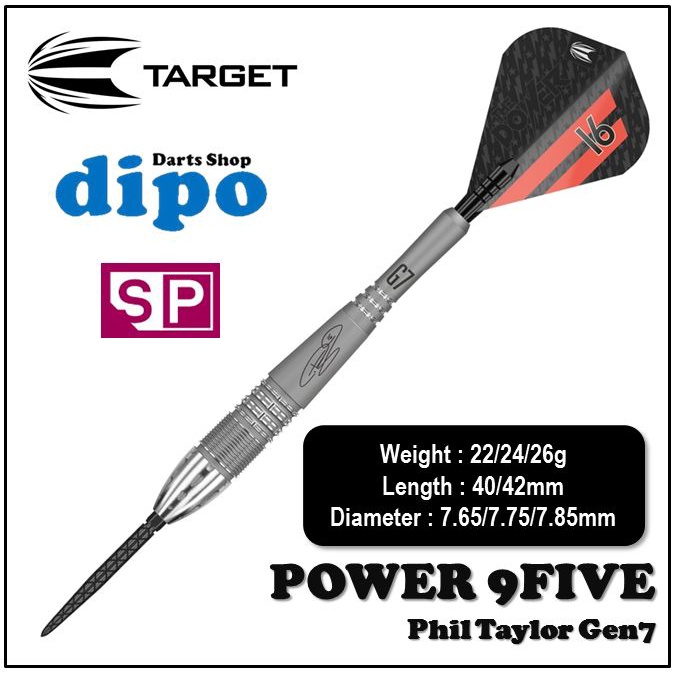 TARGET PHIL TAYLOR POWER 9-FIVE GEN 7 - TARGET Swiss Steel Darts ...