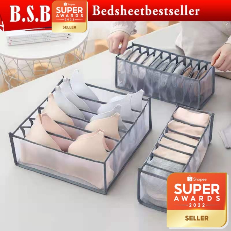 B.S.B BSB 1/3pcs Underwear Bra Organizer Storage Box Drawer Closet