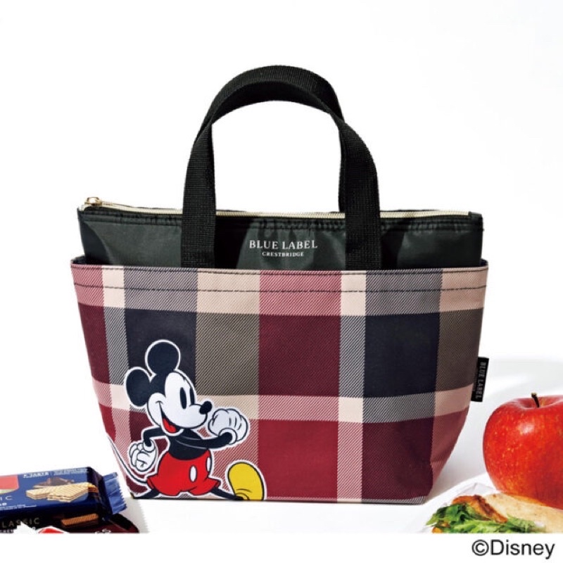 Blue Label Crestbridge x Disney Mickey Tote Bag Pouch Limited Edition