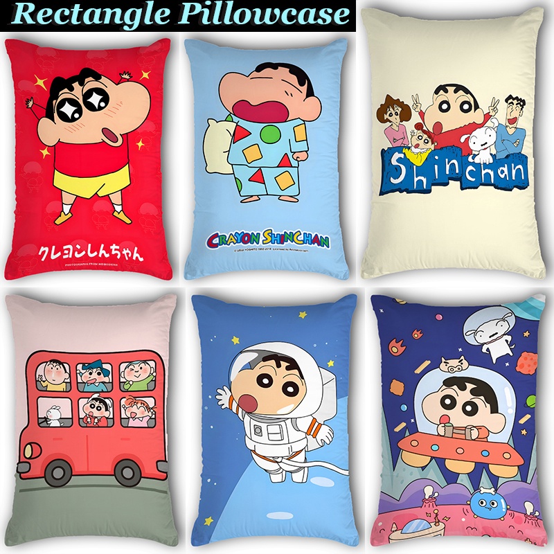 Rectangular Pillow Case Cute Cartoon Crayon Shin-chan Single Side ...