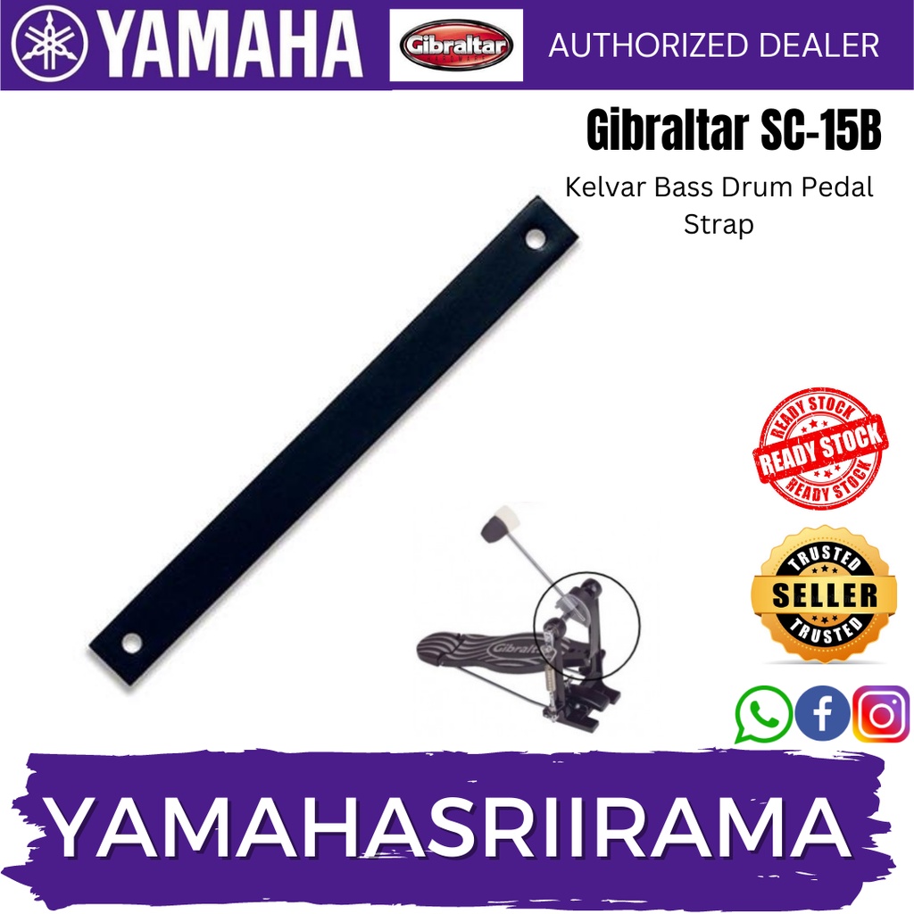 GIBRALTAR SC15B Kevlar Bass Drum Pedal Strap is designed as a durable
