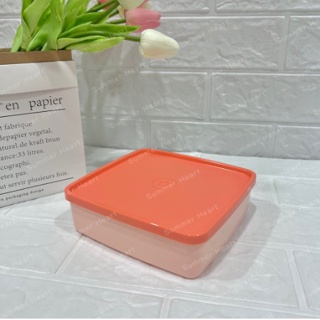  Tupperware Square Away Container Set, 13.8Cm, Set Of 2, Orange:  Home & Kitchen