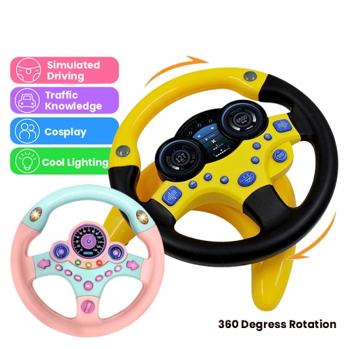 Toys Steering Toys Wheel Kids Driving Simulator With Music Stereng ...