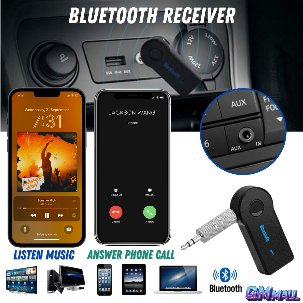 Bluetooth 5.0 AUX-adapter Voor Audi AMI MMI MDI – Geschikt Voor A1, A3, A4, A6, A8, Q3, Q5, Q7, RS-modellen, 5-12V Ingangsspanning, Zwart