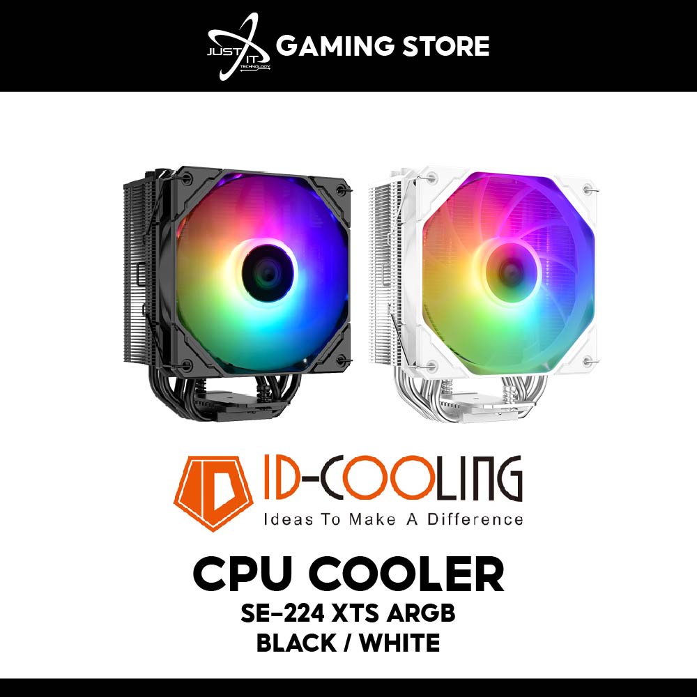 ID-COOLING SE-224 XTS ARGB CPU COOLER ( BLACK / WHITE ) | Shopee Malaysia