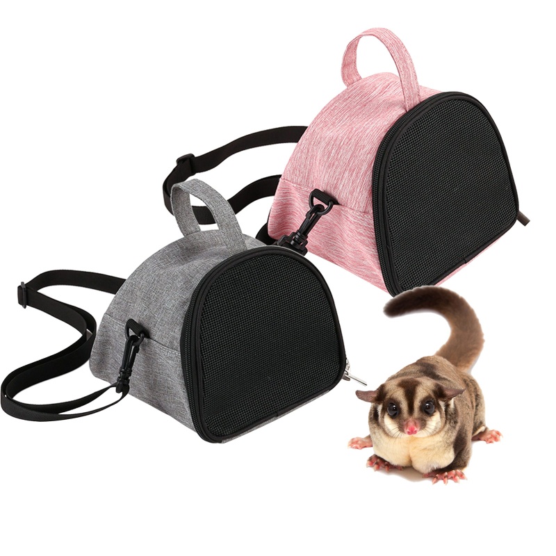 Hamster Carrier Travel Bag 2 Ways Carrying Portable Small Animals ...