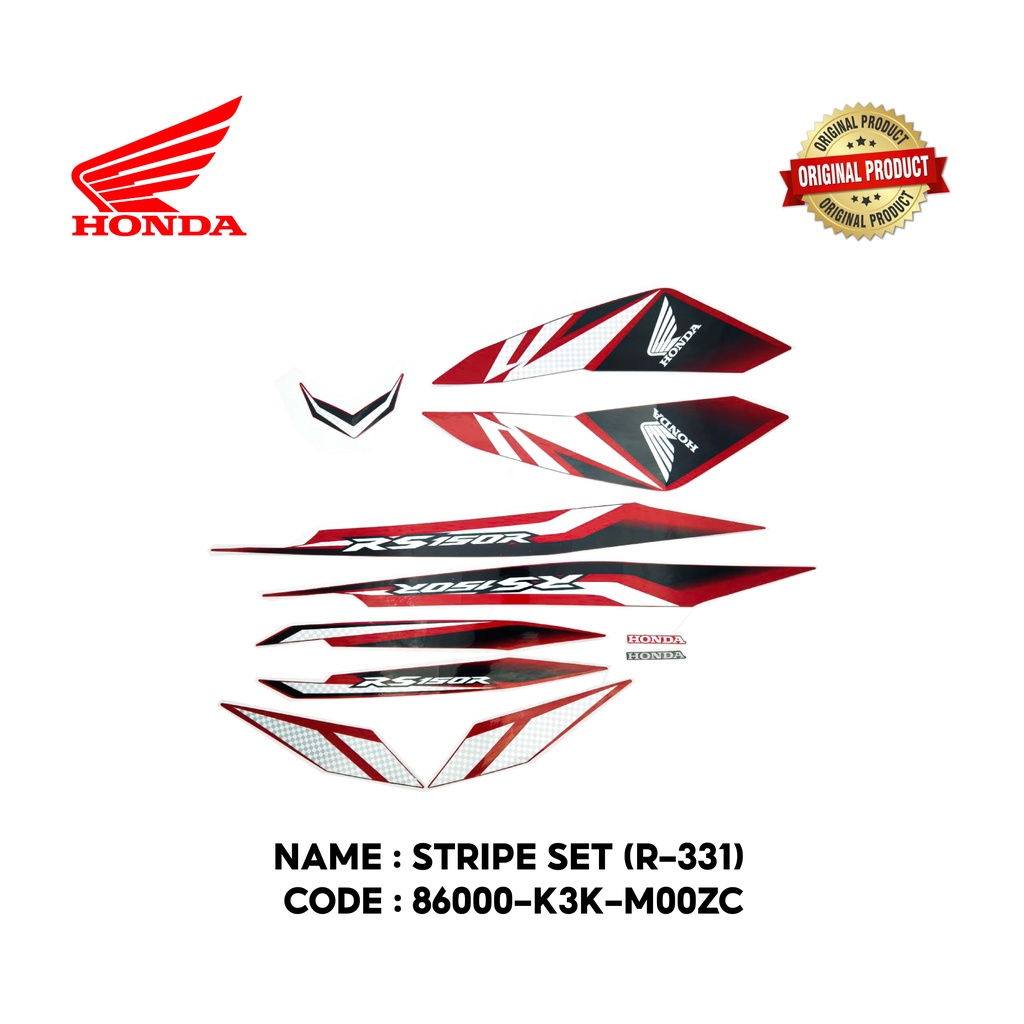 HONDA RS150R Stripe Set R-331 86000-K3K-M00ZC | Shopee Malaysia