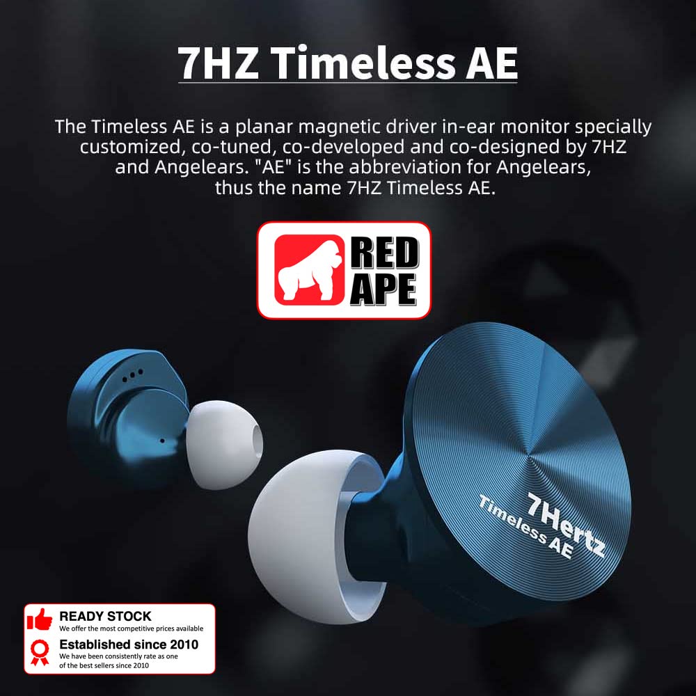 7Hz Timeless AE, In-Ear Monitors: 14.2mm Planar, Upgraded Bass ...