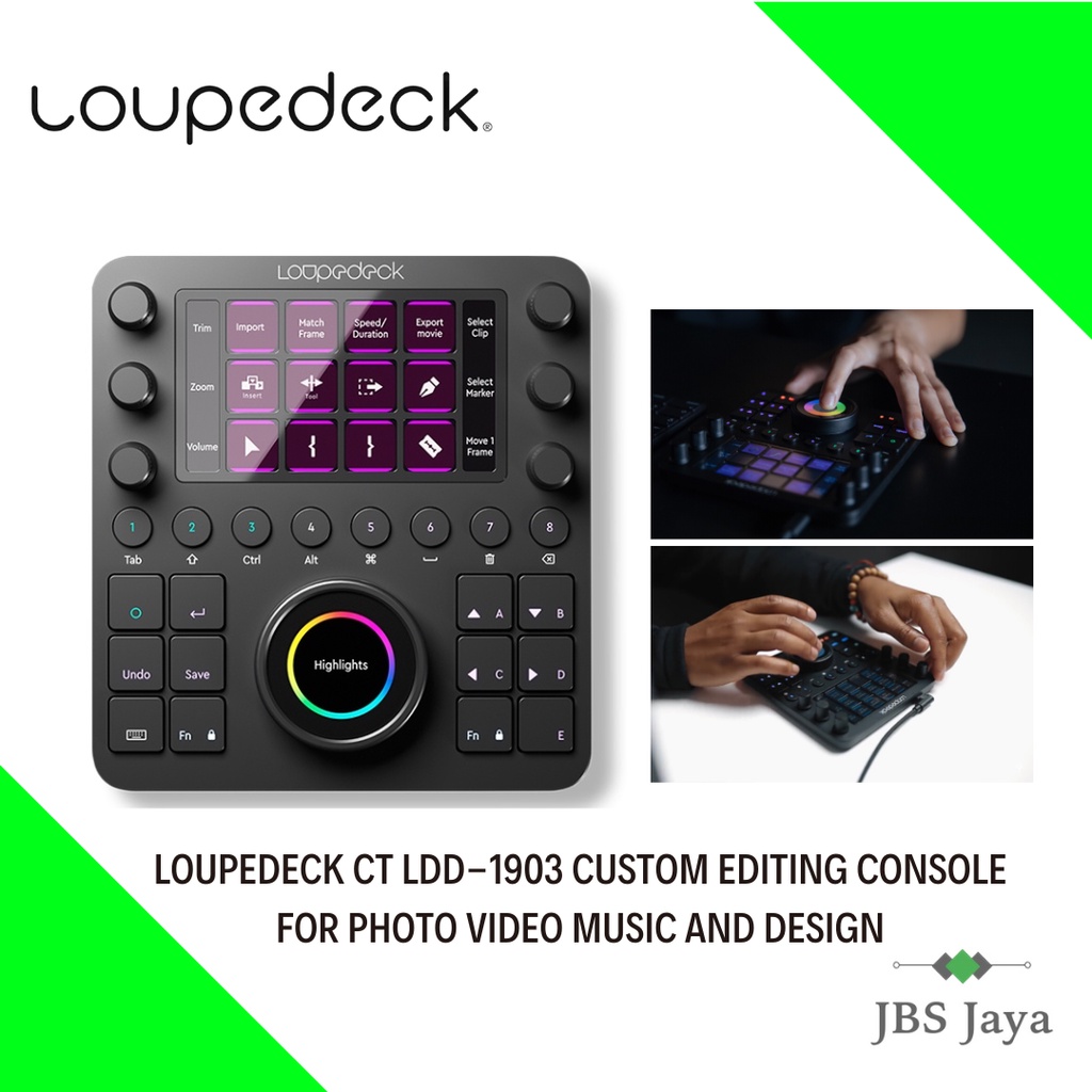 Loupedeck CT LDD1903 Custom Editing Console for Photo Video Music and