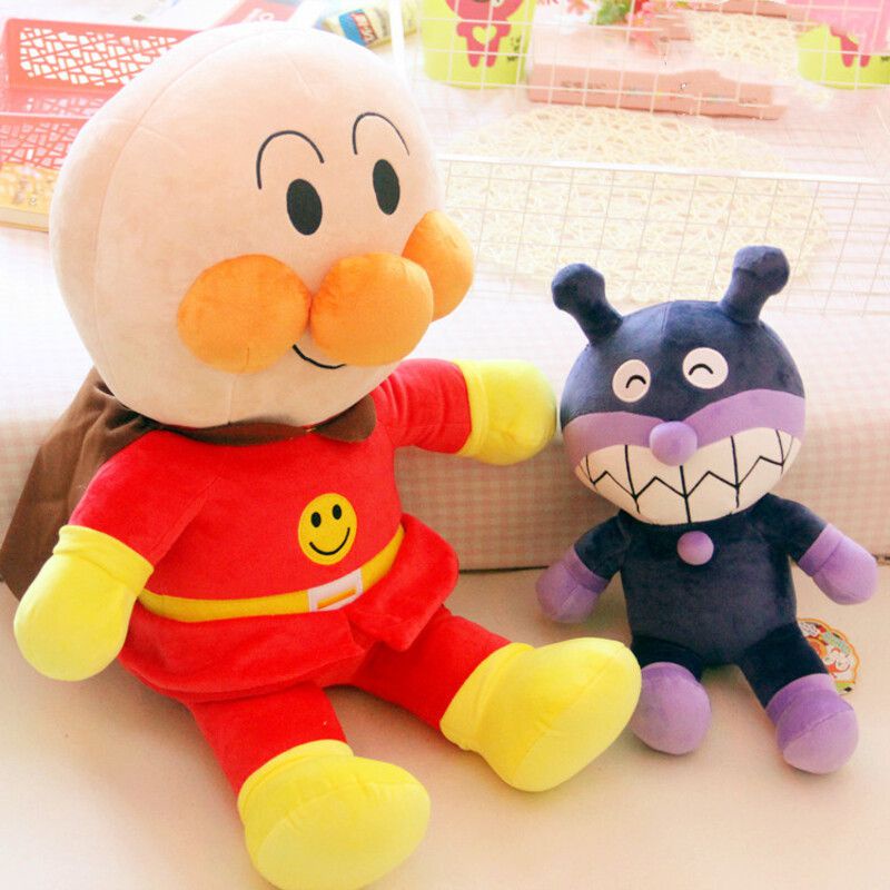 Anpanman And Baikinman Plush Dolls Two Fun Characters To Collect ...