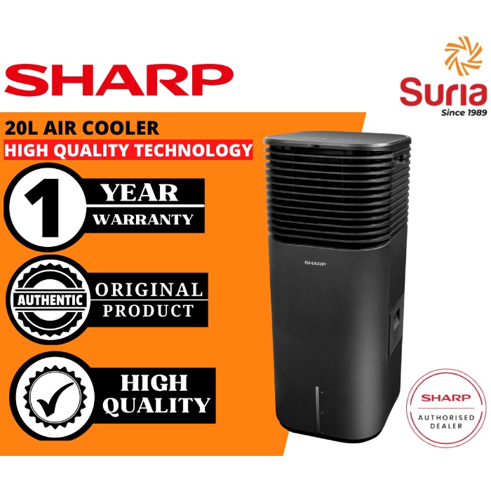 Sharp 20L 750m3/h LED Display Air Cooler With Remote Control PJA200TVB ...