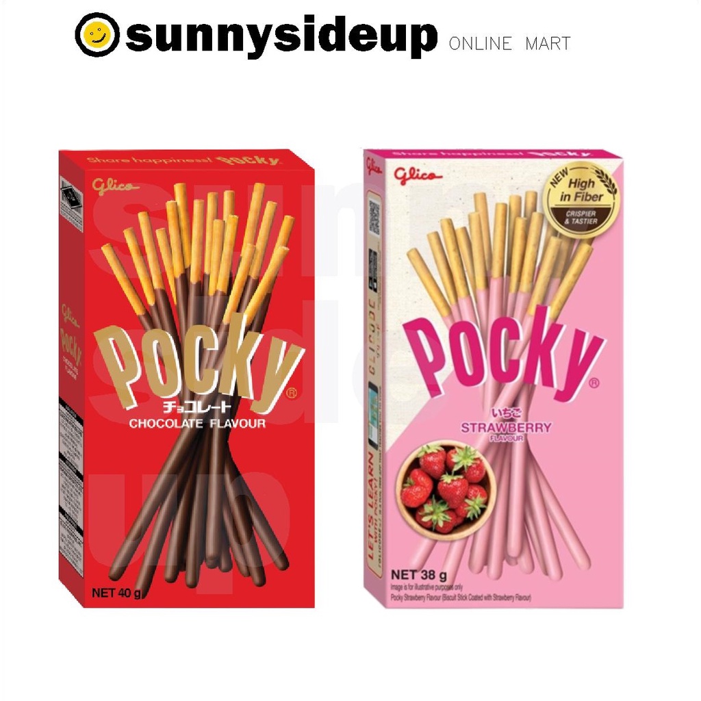 [SUNNY] Glico Pocky biscuit stick Chocolate | Strawberry | Shopee Malaysia