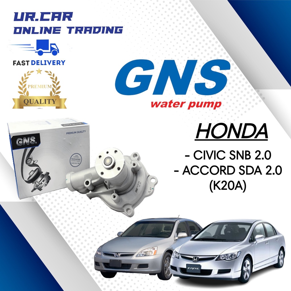 GNS WATER PUMP HONDA CIVIC SNB 2.0 , ACCORD SDA 2.0 (K20A) 100 HIGH