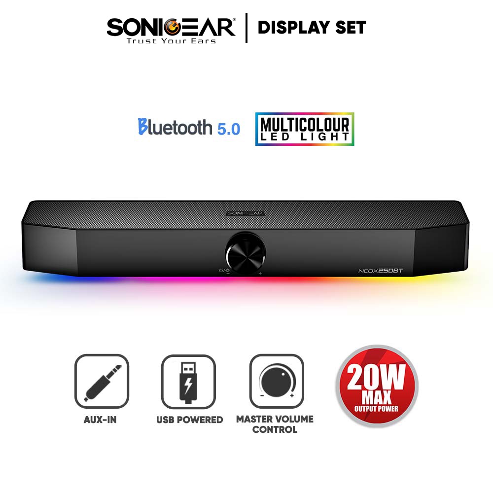 Display Set | SonicGear USB Sound Bar | 1 Month Warranty | Shopee Malaysia